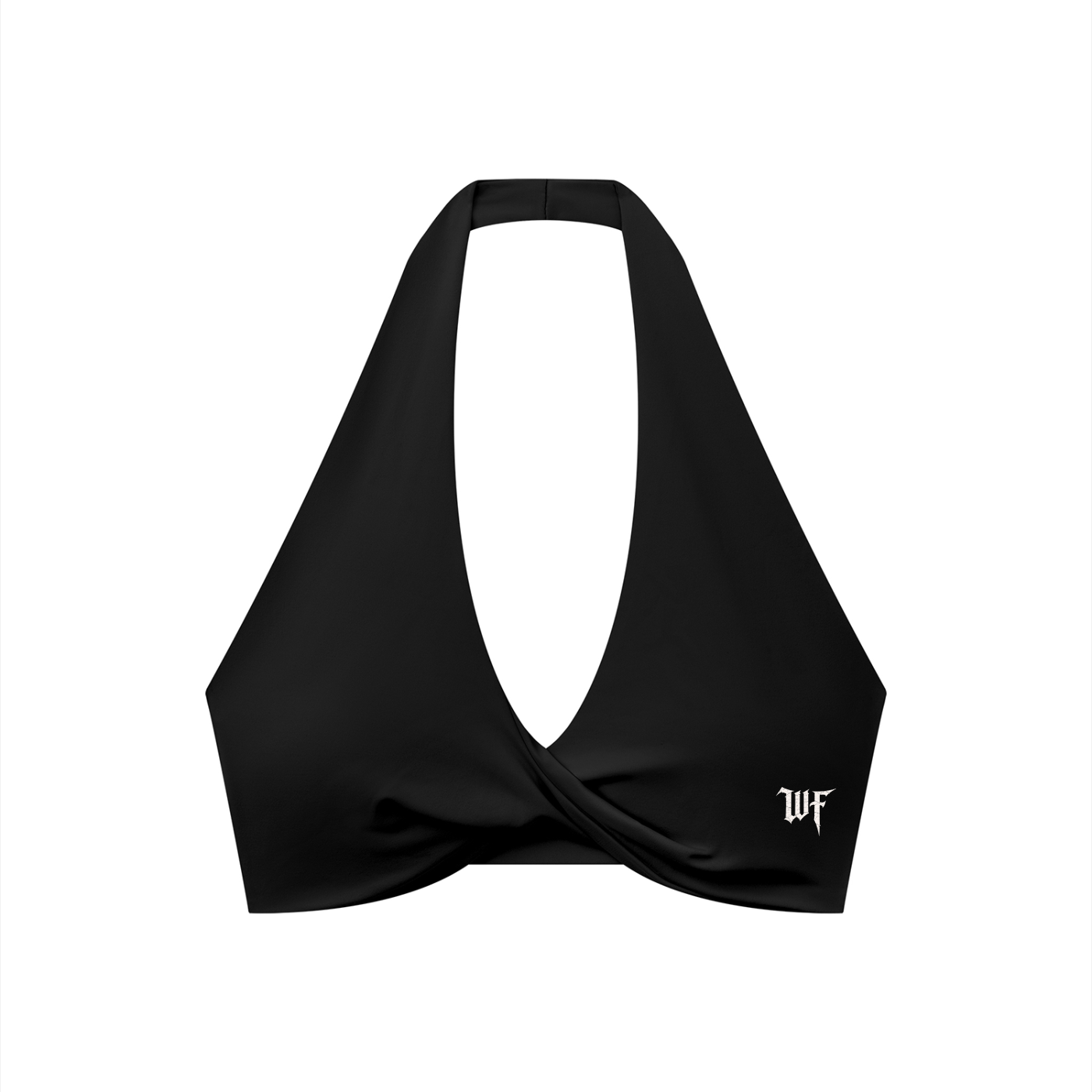 Women's Pleated Halter Sports Bra
