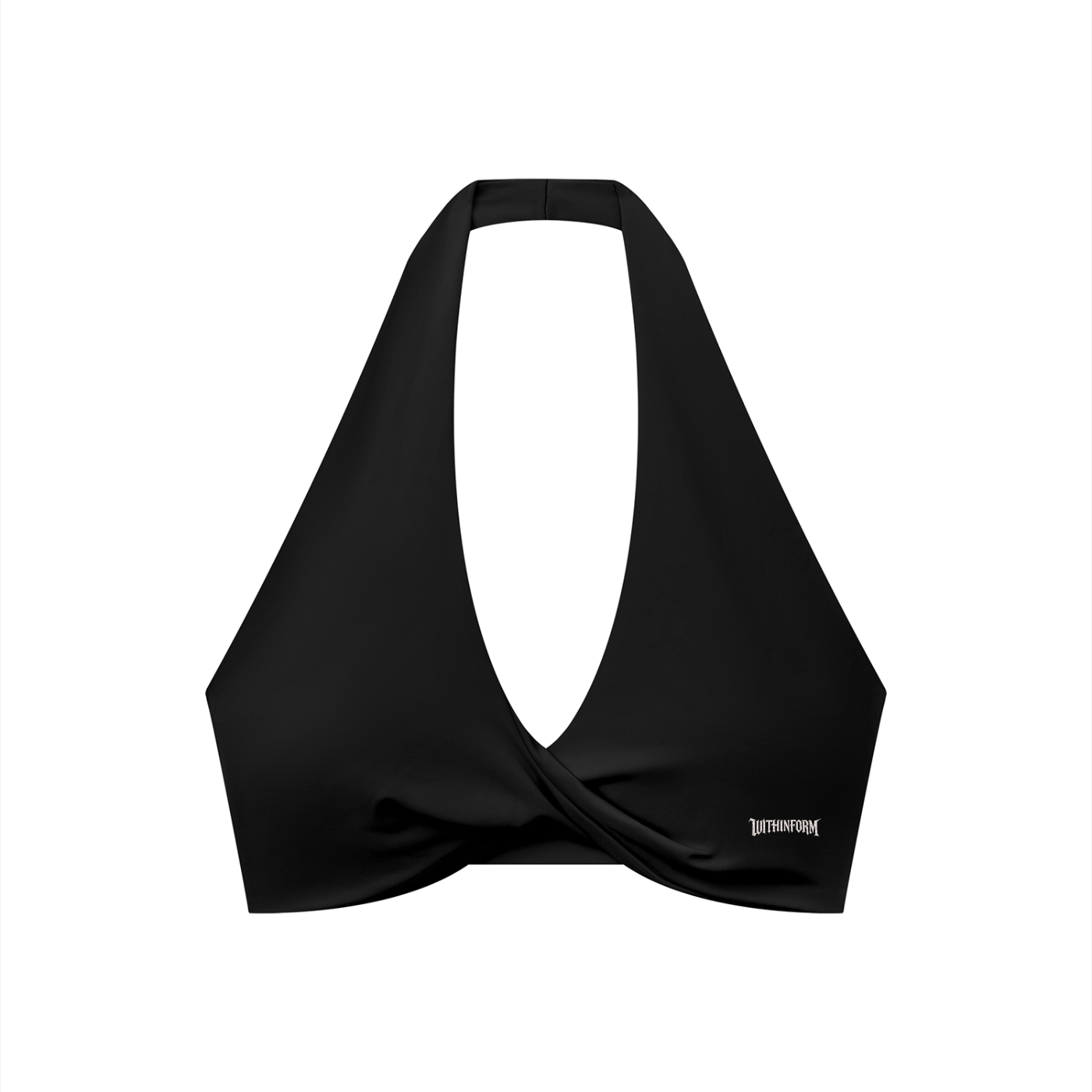 Women's Pleated Halter Sports Bra